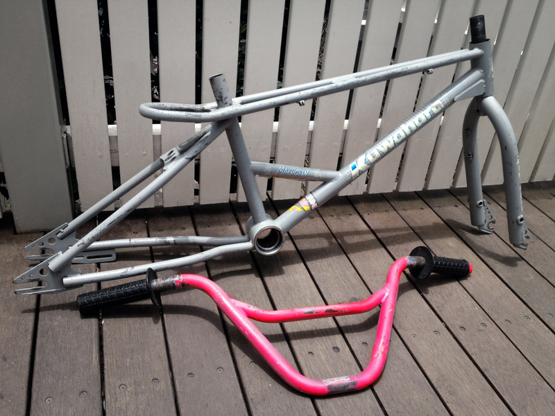 1987 Kuwahara Magician Pro frameset in survivor condition