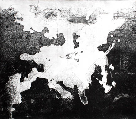 Delineation I — 2007 steel etching 30x30