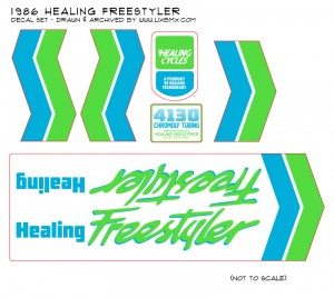 1986 Healing Freestyler decalset