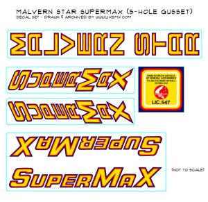 Supermax 5-hole decals
