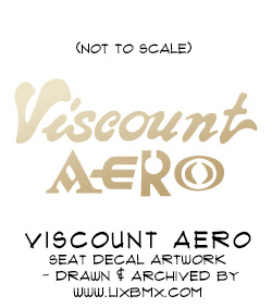 Viscount Aero seat decal
