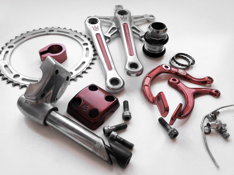 Old school BMX Parts for the LixBMX RAWR Custom Pro