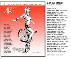 Art BMX Webzine #6 cover and interview by Lix North