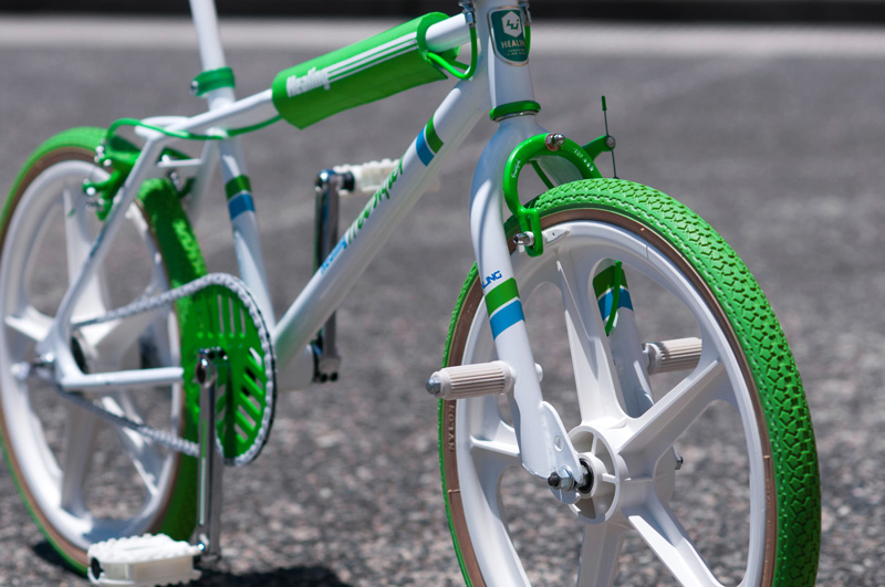 1986 Healing Freestyler, Odyssey Gyro 2, Forklifter, 890 caliper, Potts' Mod, Skyway EZ Bars, tri-wing chainwheel, Redline Flight cranks