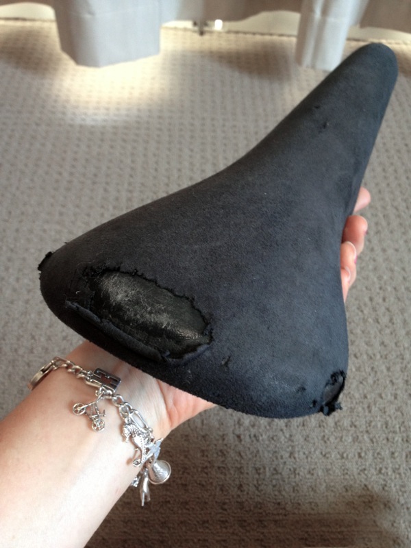 Vintage Kashimax seat before re-covering — step 3