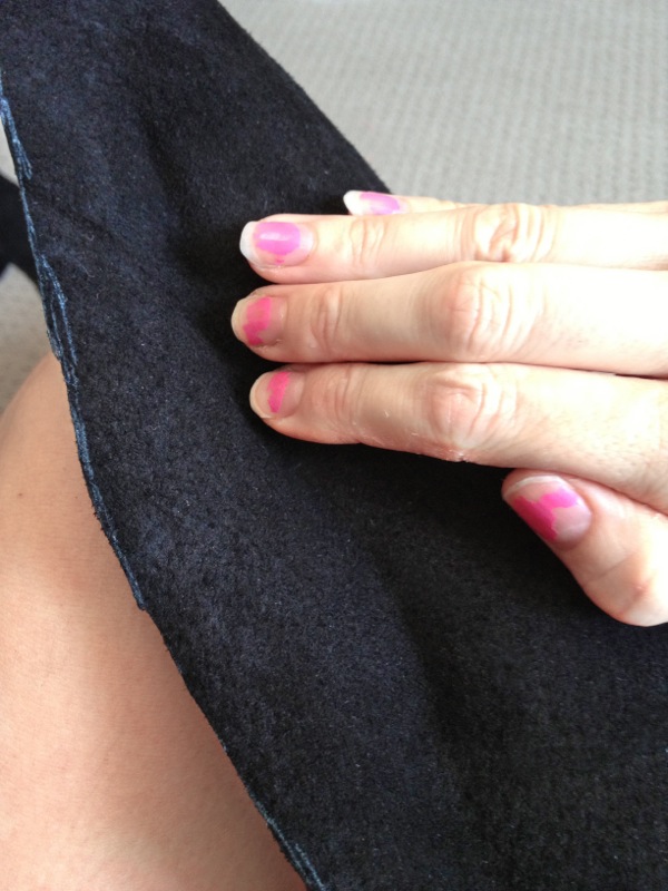 Smoothing and pressing cover — step 21