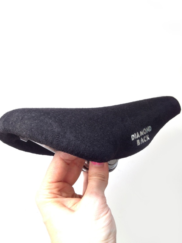 Finished re-covered seat on bike — step 40