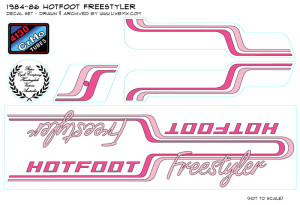 Hotfoot Freestyler decalset